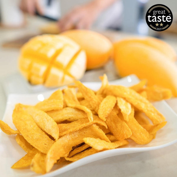 Hey! Mango Chips on a plate