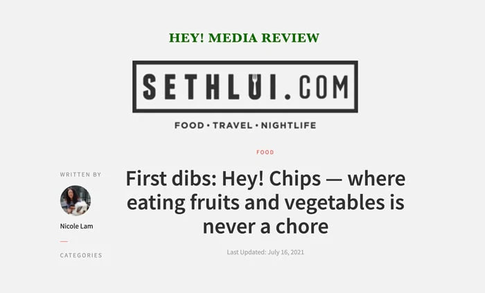 Hey! Chips Review by Seth Lui, Singapore's Top Food Critic