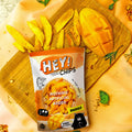 Spill shot of Hey! Mango Chips